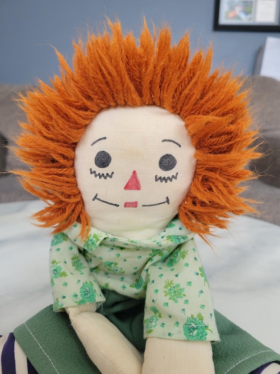 Vintage Homemade Raggedy Ann and Andy Dolls - Etsy