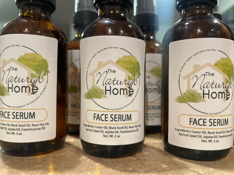 Face Serum and Under Eye Roller Pack Castor Jojoba Oil Anti Aging Healing Moisturizer Reduces Fine Lines Dark Circles Black Seed Oil image 5