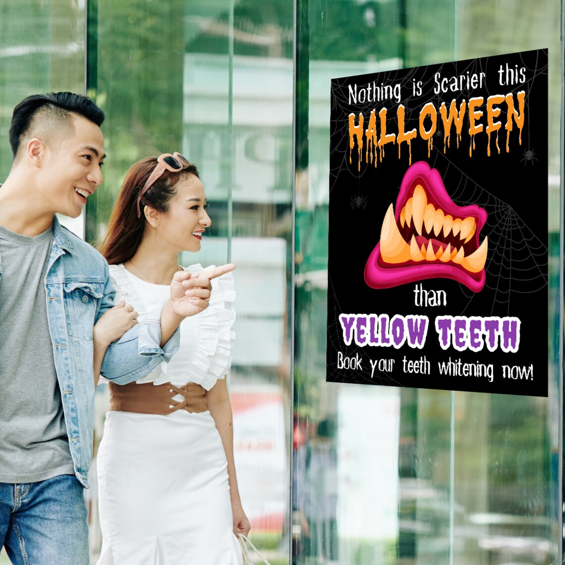 Dentist Poster Halloween Decor Dental Office Signs Funny - Etsy