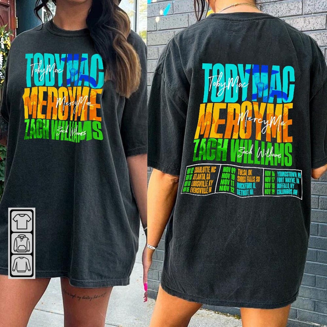 Tobymac Mercyme and Zach Williams Tour Music Shirt 2 Sides Etsy