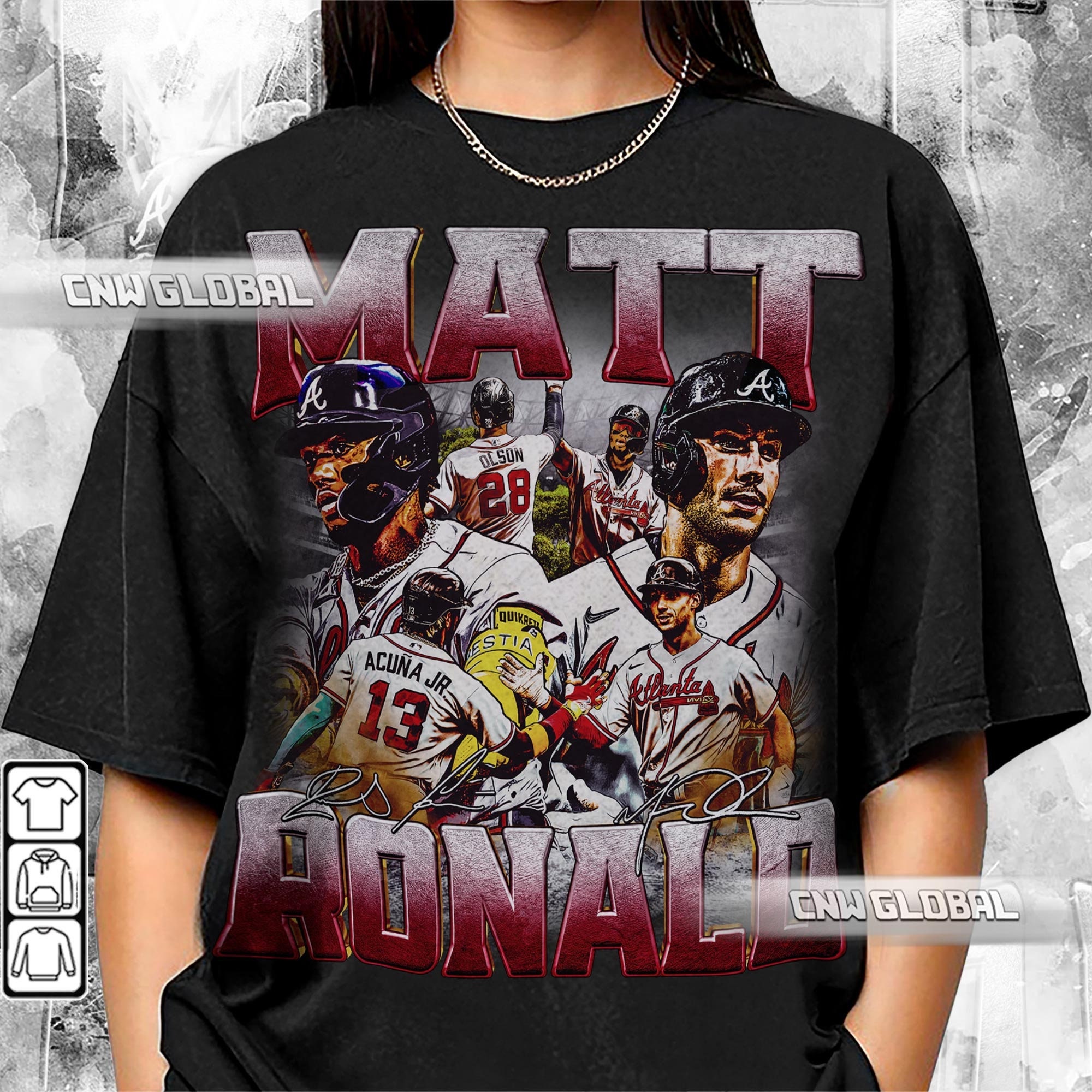 Matt Olson Atlanta Braves name and number 28 shirt, hoodie