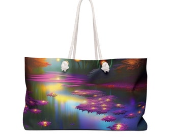 Fairy Lights Carryall Tote Bag Weekender Beautiful Gift Colorful Large Overnight Bag