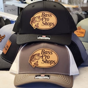 Bass Pro Shops Hat XL Fitted Mens Brown Logo Adjustable Fishing Hunting Mesh