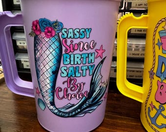 Salty by Choice, Mega Mug, Hip Sip, Trucker Mug