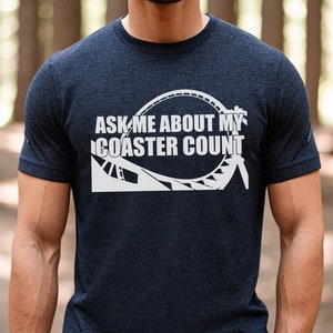 Roller Coaster Tee Shirt, Coaster Count