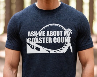 Roller Coaster Tee Shirt, Coaster Count