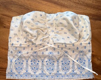 Bustier sin tirantes, top de tubo L, cintura ajustada, busto amplio, realce, cita de verano, ropa elegante, lencería de boda, vintage Y2K, seda pura