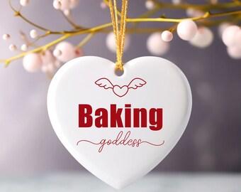 Baking Goddess Ornament, Coworker Gift, Christmas Gift, Baking Lover Gift, Boss Ornament Gift Idea, Gift for baker ornamentGift For Chef