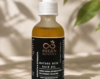 Huile capillaire aux herbes chinoises Nature Rise, soutien de la croissance des cheveux plus volumineux, élixir nourrissant pour le cuir chevelu