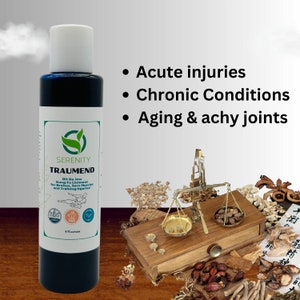 Traumend- Dit Da Jiao, Chinese Kung Fu Liniment for Trauma, Bruises, Sore Muscles, Sprains, and Strains, Aches, and Pains