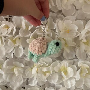Gehäkelte Schildkröte Schlüsselanhänger Handarbeit