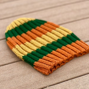 Autumn knitted hat