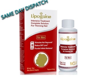 LIPOGAINE FOR MEN treatment hair loss regrowth anti dht scalp solution