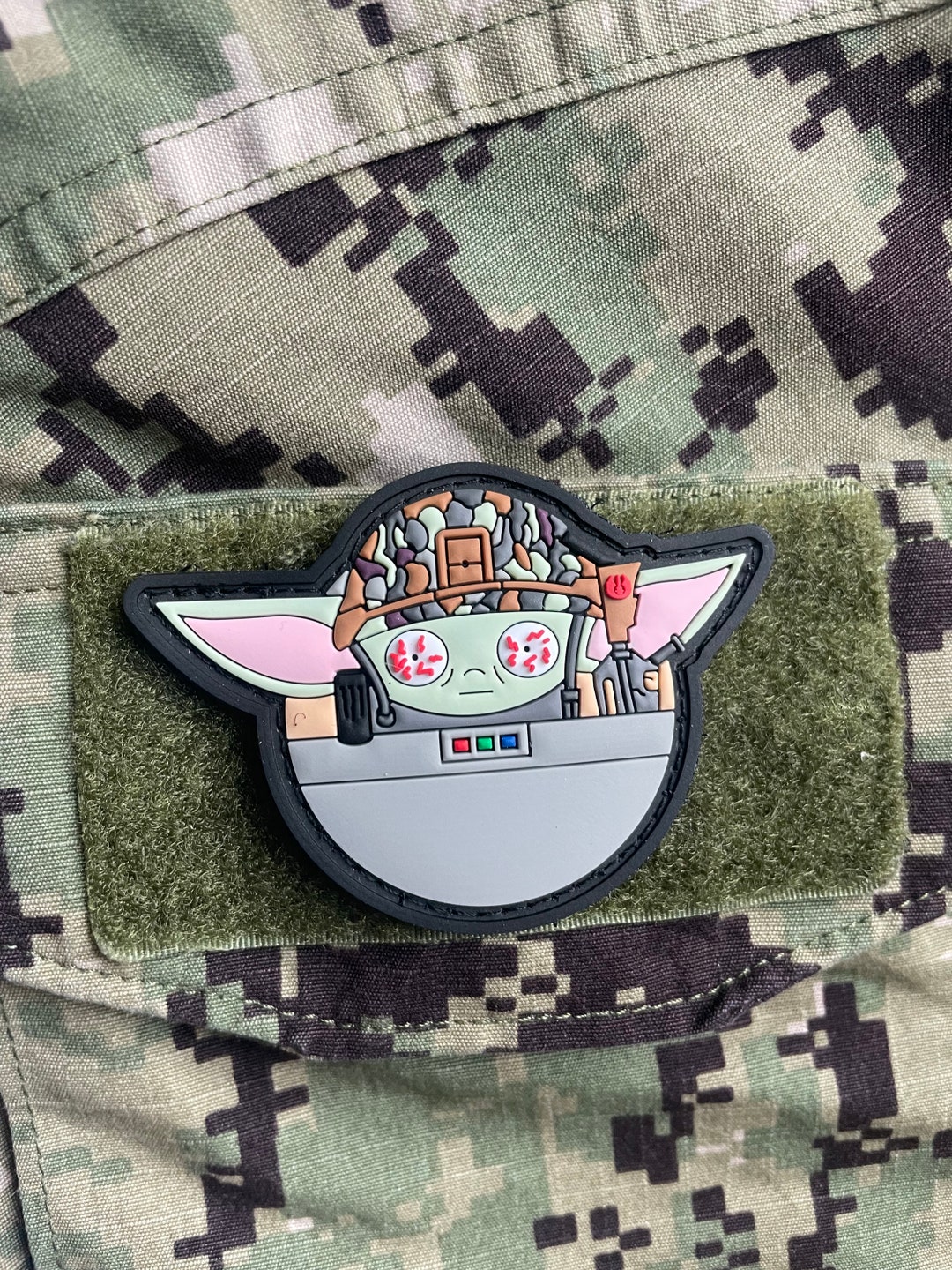 Baby Yoda Grogu Military Tactical Velcro Patch Etsy