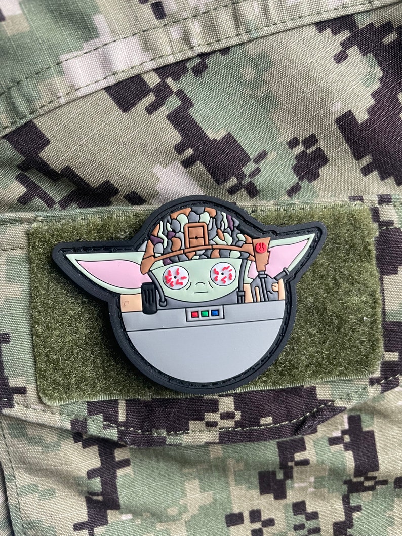 Baby Yoda Grogu Military Tactical Velcro Patch Etsy