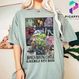 Howl's Moving Castle Shirt, Ghibli Eras Tour Shirt, Ghibli Cartoon Shirt, Hayao Miyazaki Shirt, Anime Shirt