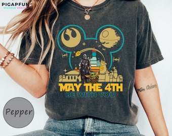 May The 4th Be With You Shirt, Star Wars Lover Gift, Star Wars Characters Shirt, Galaxy Edge Shirt, Star Wars Disney T-Shirt