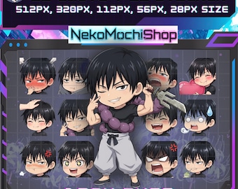 Sorcerer Killer Emotes, Anime Sticker Emoji for Twitch/Discord (Digital Download)