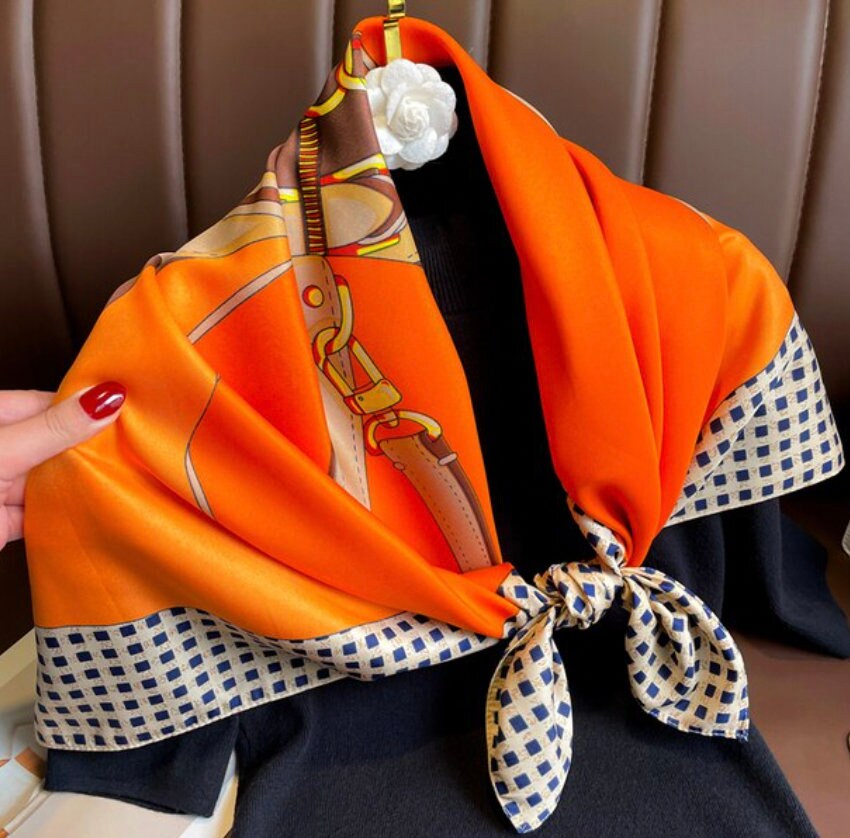 Classic Orange Scarf Ring – Paris Mode