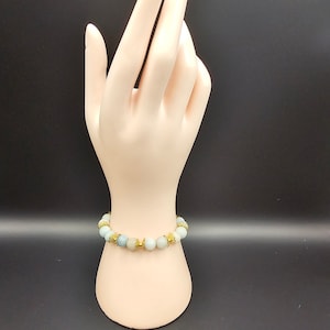 Green Aventurine with Gold Spacers