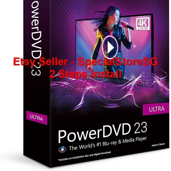 2024 CyberLink Power DVD Ultra 23 Power DVD 23 - DVD Player Software für Windows PC