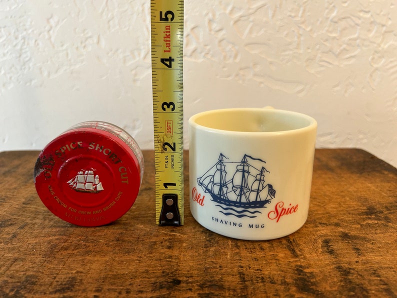 Vintage Old Spice Shaving Mug and Hair Grooming Jar image 8