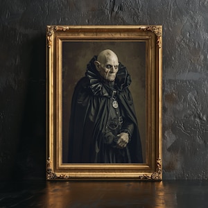 Dracula Nosferatu Poster Wall Decor, Gothic Home Decor, Victorian Print, Vintage Photography, Terror Lovers, Creepy Poster, Vampire Art.