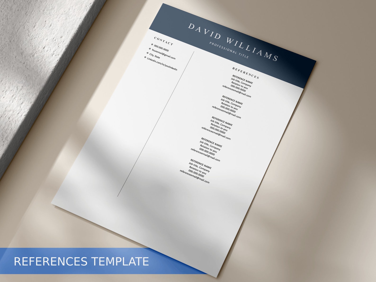 Professional Resume Template for Google Docs With Cover Letter ...