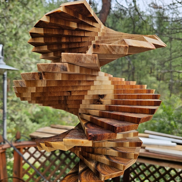 Wood Wind Spinner Etsy