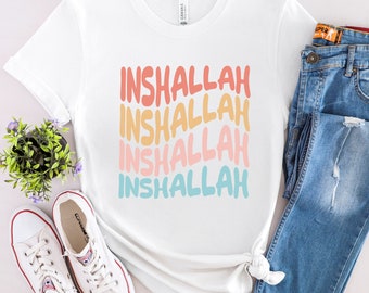 Muslim Shirt Muslim tshirt Islam Shirt Islamic tshirt Muslim t-shirt inshallah tshirt Muslims t-shirt Arabic tee shirt Gift