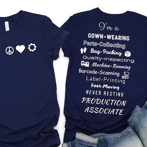 Production Associate Machine Operator Manufacturing Shirt MFG Medical Device Assembler Machine Technician Lead Supervisor Team Leader