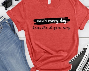 Muslim Shirt, Salah Keeps Shaytan Away Tshirt Religious Gift Shirt Islam Muslims Istikhara t-shirt praying gift for him or her,  Size S-XL