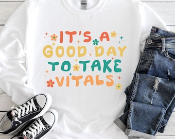 CNA Shirt Certified Nursing Assistant tshirt, It's a Good Day to Take Vitals T-shirt for Nursing Assistant, CNA Nurse Gift,  Size S-XL