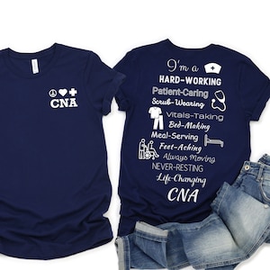 CNA Nurse Shirt, Life changing Nursing Assistant Tee shirt, Nurse Assistant Graphic Tshirt, CNA tee Gift for Her, Size S-XL