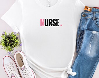 Cute Nurse Shirt, Nurse T-shirt, T shirt for Nurses, Love Nursing Shirt, Life Changing Nurse Shirt Gift for Him or Her,  Size S-XL