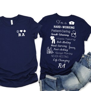 thumbnail image 2 of Personal Assistant Walking - Personalized Custom Unisex T-shirt 2 of 13