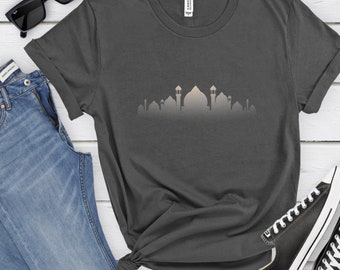 Muslim Islamic shirt Masjid tshirt apparel for Islamic wear t-shirt Gift for Eid Prayer, Size S-XL