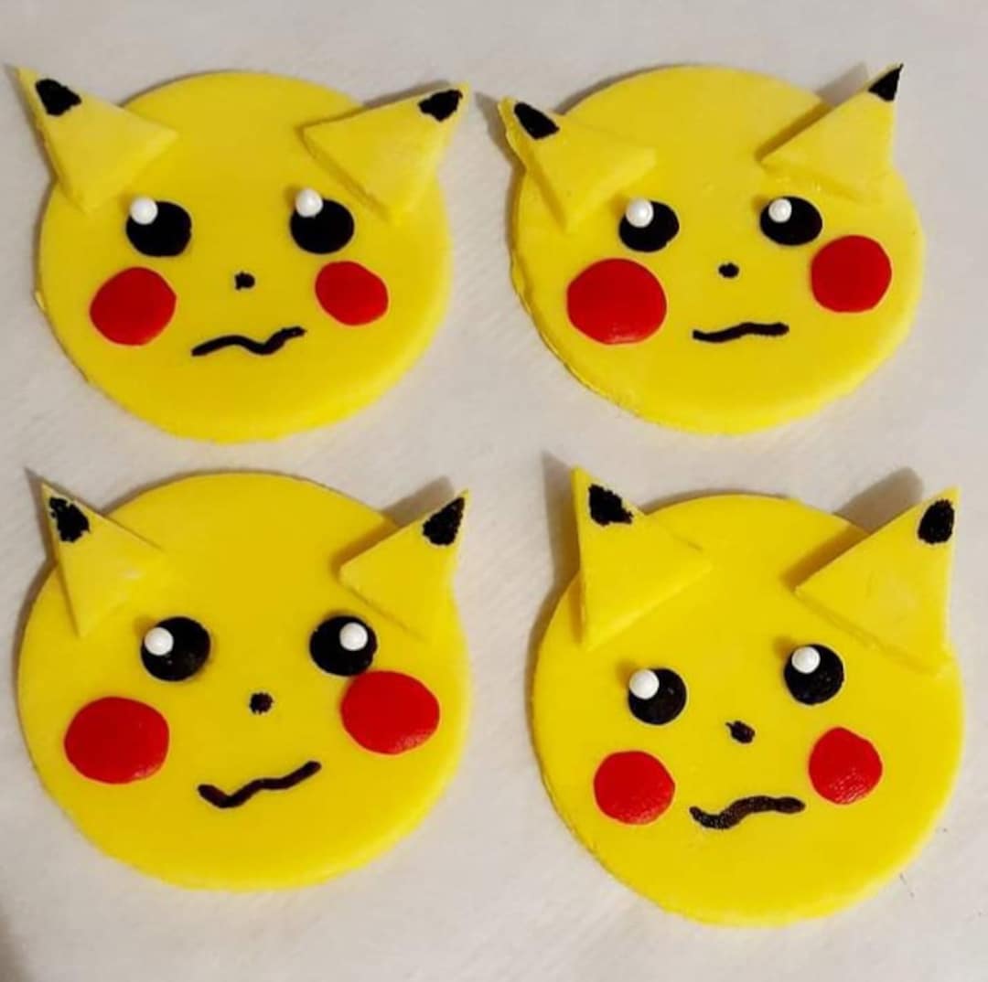 Pikachu Cupcake Toppers Etsy