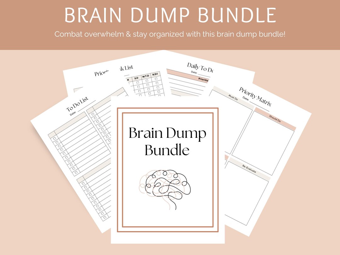 Brain Dump Bundle - Etsy