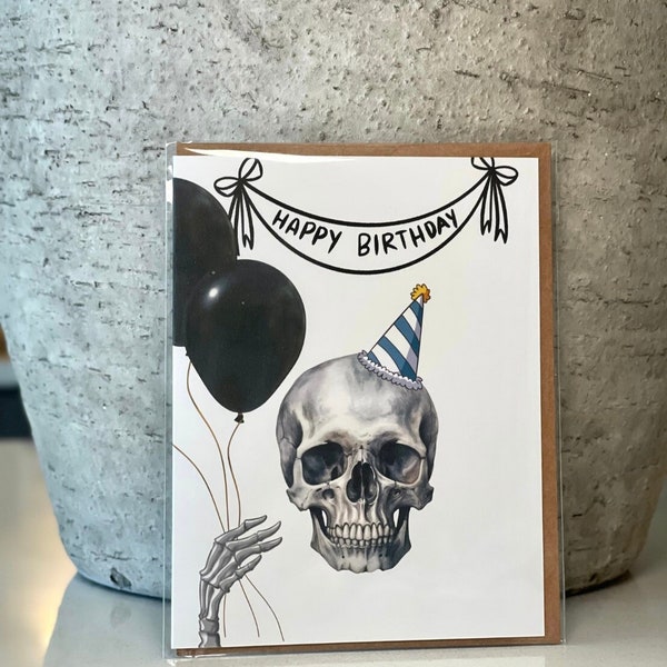 Goth Birthday Card - Dark Humor Birthday Card - Old Age Humor Card - 70th Birthday Card - 103rd 95th 90th 86th 65th 70 Birthday Card