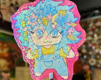 Pegatina de albahaca Omori