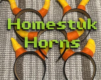 Rogi trolla z Homestuck'a, szyte ręcznie