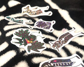 Paquete de pegatinas elegantes de Midnight Crew Spades