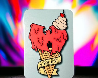 Wutang Cream - Ice Cream - Cash Rules Everything Around Me magnet - 1 magnet