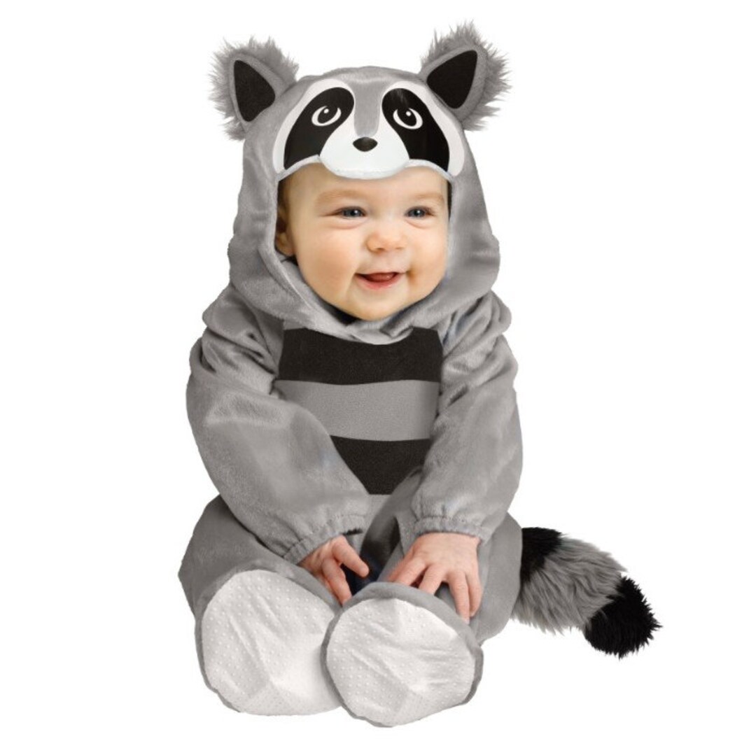 Baby Raccoon Costume Raccoon Costume Toddler Boy Halloween Etsy