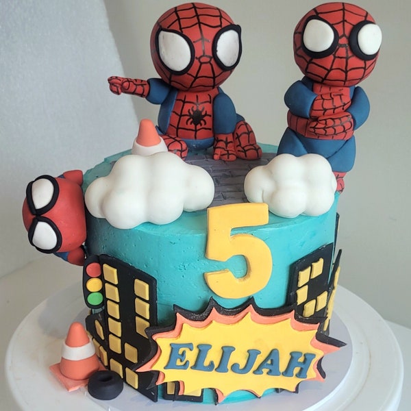 Spiderman Cake Topper - Etsy Australia