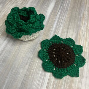 Crochet Succulent Coasters Handmade