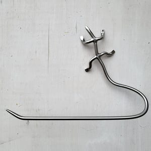 porta-toalhas de papel lagarto de aço inoxidável