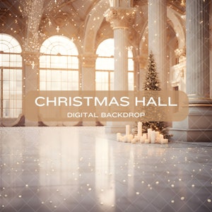 Christmas Backdrop, Holiday Digital Backdrop, Christmas Portrait Backdrop, Christmas Picture Background, Christmas Digital Backdrop