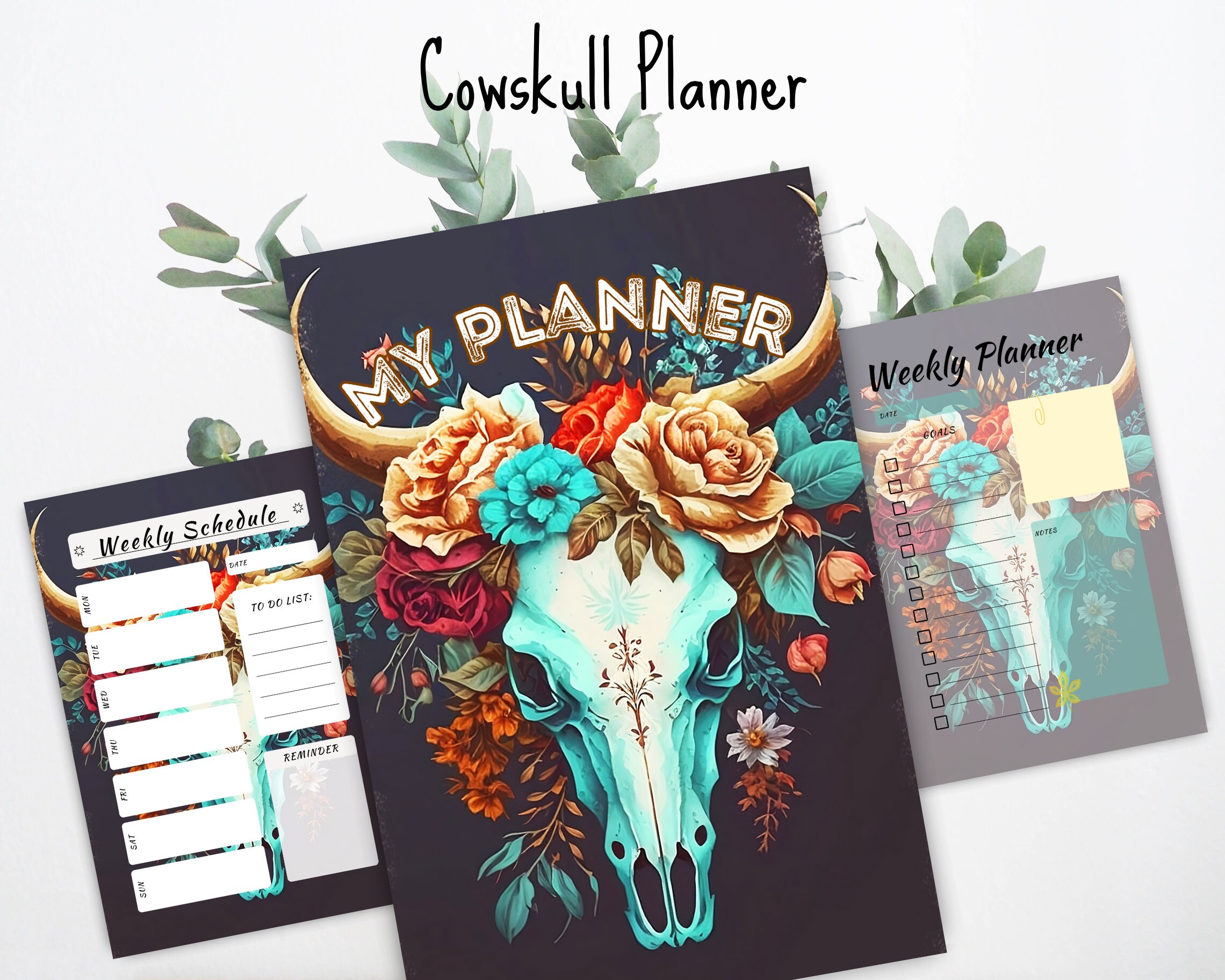 Western Planner Printable Planner Daily Planner Weekly Planner Monthly
